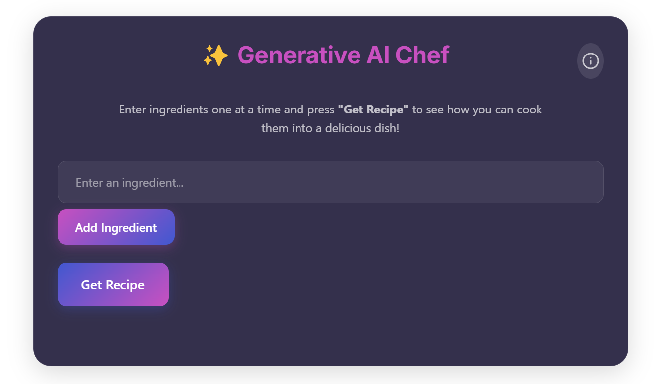 AI Chef Assistant